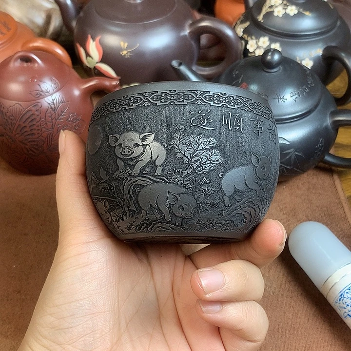 大***大茶壶紫砂紫砂微瑕