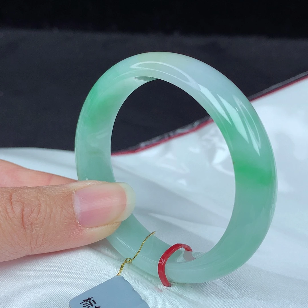 翡翠手镯未镶嵌51圈4137贵妃