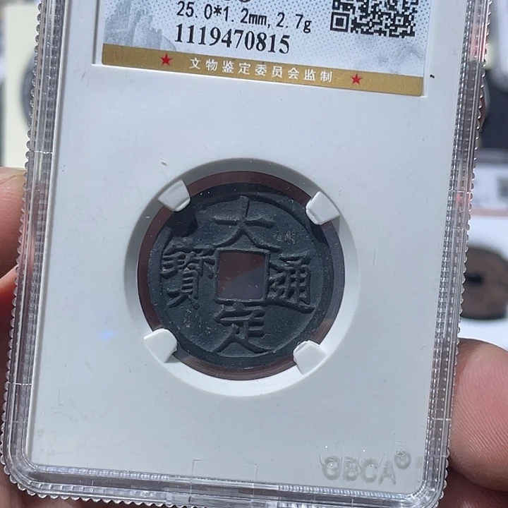 铜大宝精选 大定通宝评级尾号0815