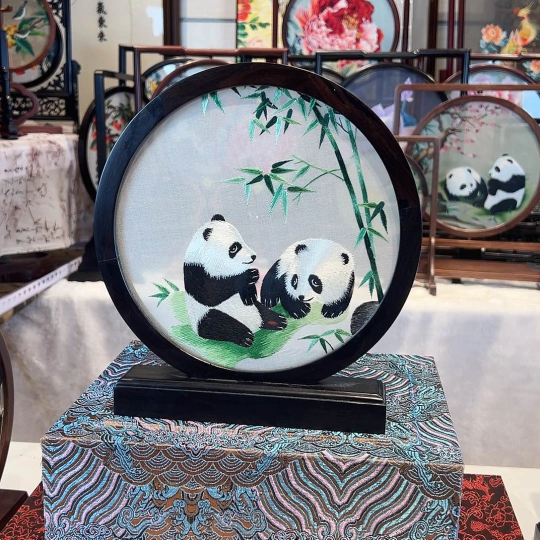 织绣苏绣摆台手工