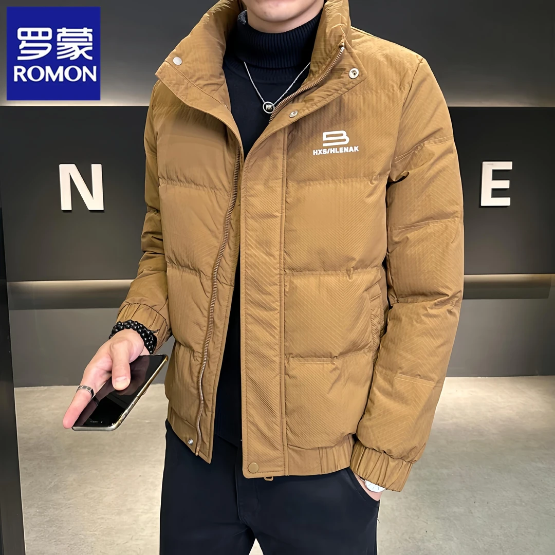 Romon/罗蒙新款秋冬季防寒服商务休闲加厚保暖百搭男士羽绒服外套