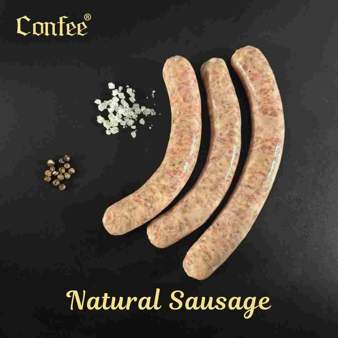 Confee原味烤肠纯猪肉法式生肉肠无保水不粘锅烧烤生煎肠