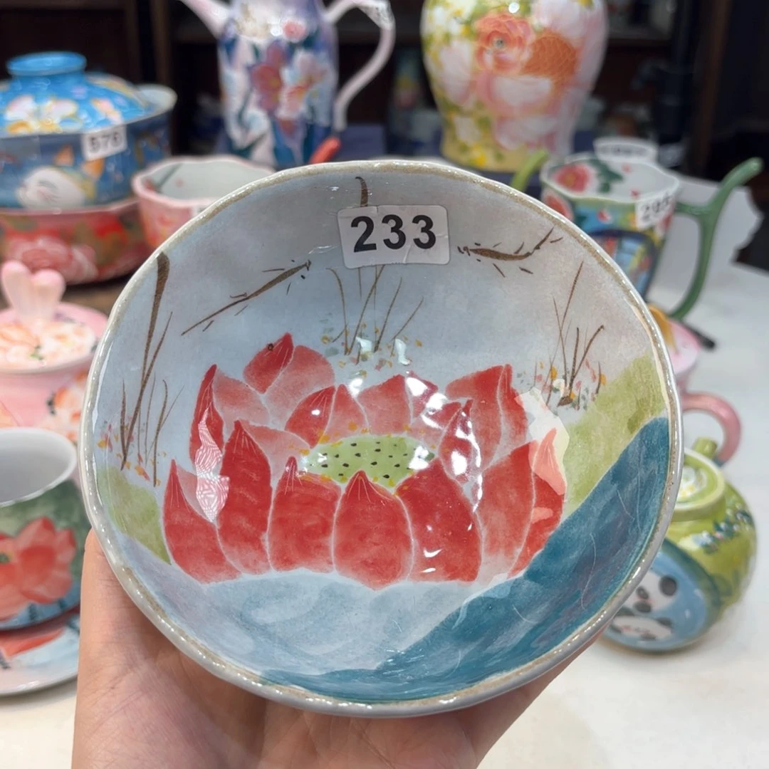 景德镇手绘高温釉下彩陶瓷茶具