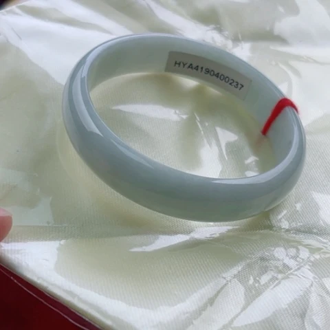 翡翠手镯未镶嵌58.2无大纹裂48小时鉴赏微棉