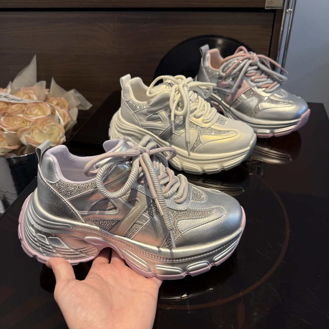 千之恋E欧若风增高6CM2025春季新款轻奢小众百搭厚底气质女鞋8585