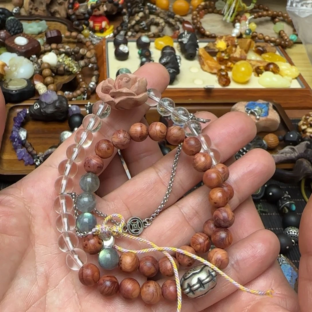 凤眼菩提吊坠手串