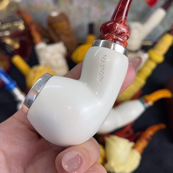 海泡石烟斗小号空腔苹果01