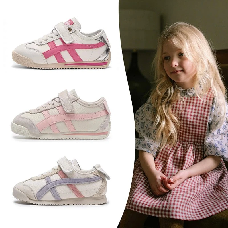 真皮女童鞋子阿甘鞋2025春秋季新款儿童德训鞋宝宝软底板鞋小白鞋