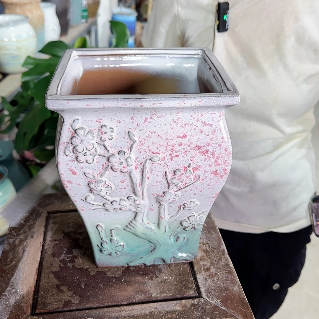 紫砂花盆王嫂花盆0916-2233高24口20