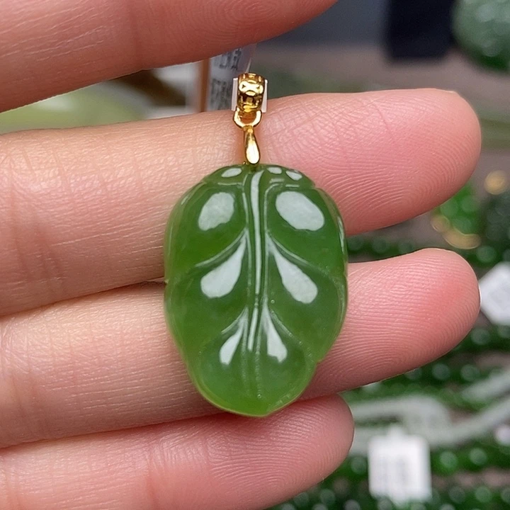 和田玉银S925镶嵌颈饰