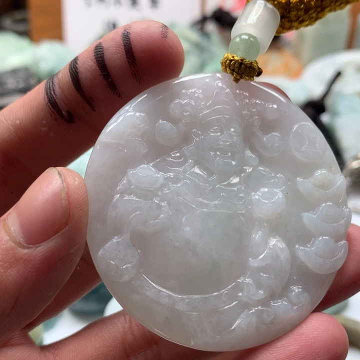 翡翠未镶嵌颈饰保真天然a货翡翠