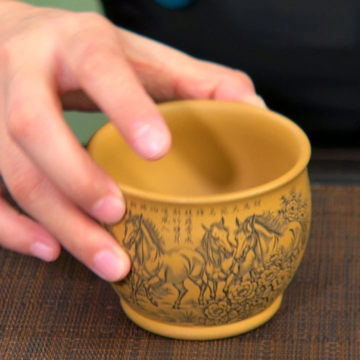 茶杯紫砂高货放漏
