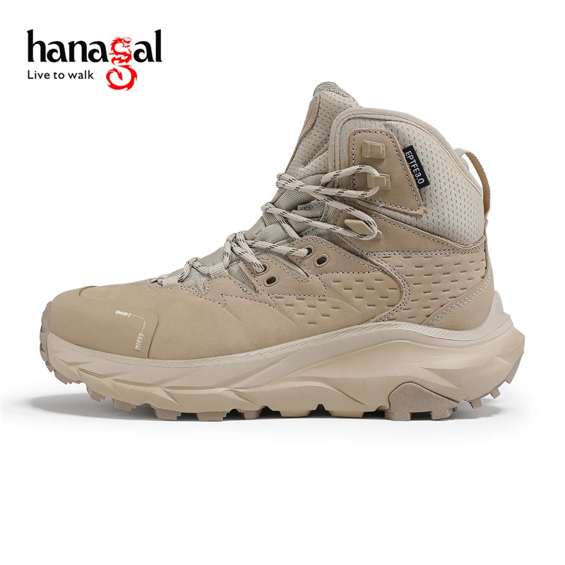 hanagal/悍戈防水减震中帮徒步鞋户外登山越野运动鞋男士冬季
