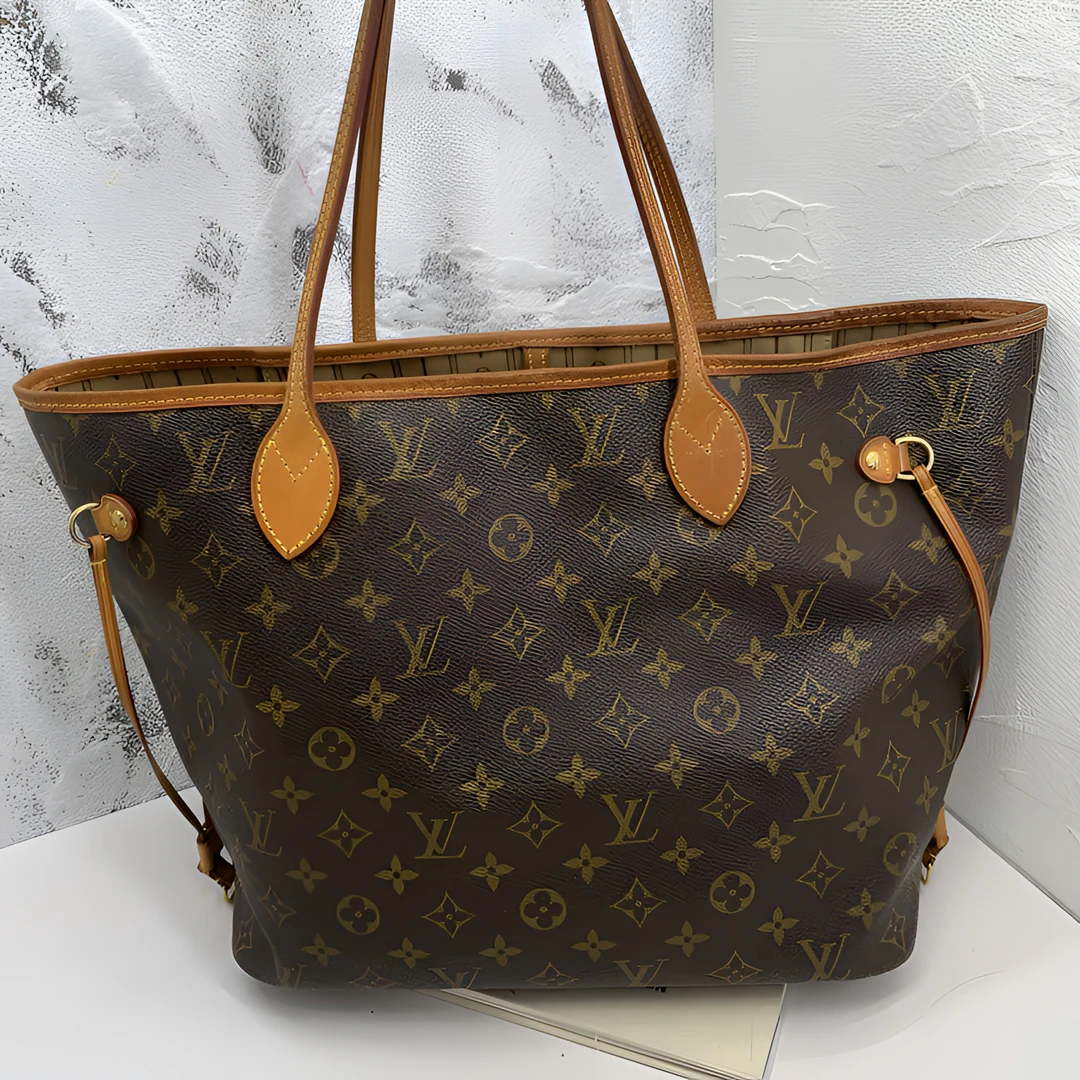 95新 LouisVuitton/路易威登 女士经典棕色老花NF单肩二奢包包