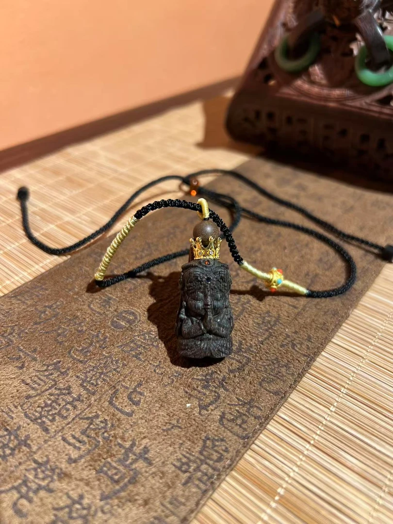 尾货清库存【大四合香】古法非遗天然合香珠 手工雕刻扎基拉姆脖挂