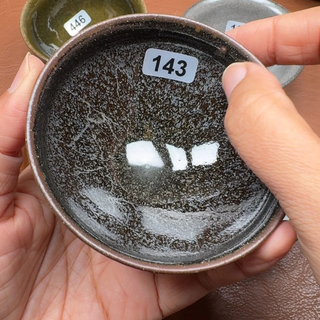 茶盏龙窑柴烧自然还原瑕疵143