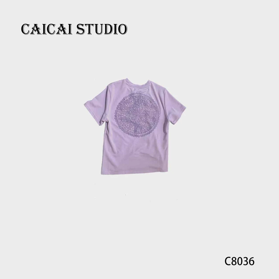 C8035时尚极简短袖夏季春夏宽松潮流T恤