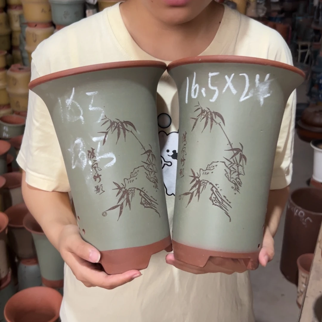 宜兴川阁紫砂花盆
