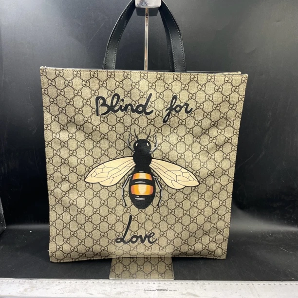 95新 GUCCI/古驰 蜜蜂托特手提包/14430