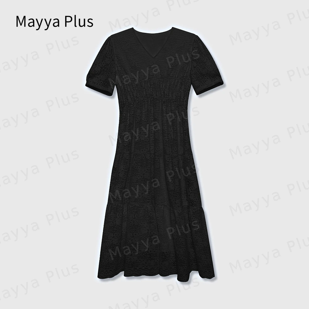 【晴空物语】Mayya Plus原创新品气质显瘦百搭休闲款连衣裙32328550