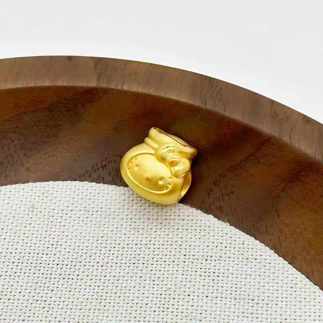 足金999 KT猫纳福钱袋吊坠 0.92