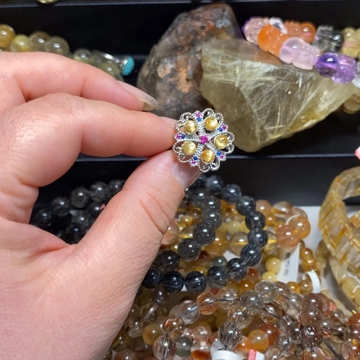 未镶嵌手链水晶钛晶