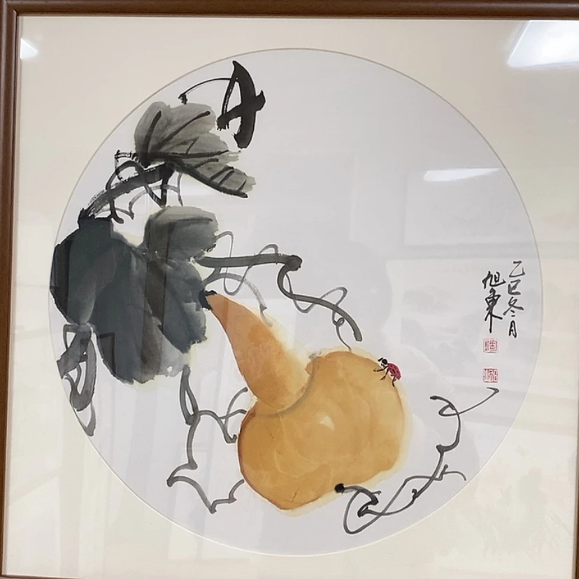 【闪购商品】国画手绘国画带框65.65