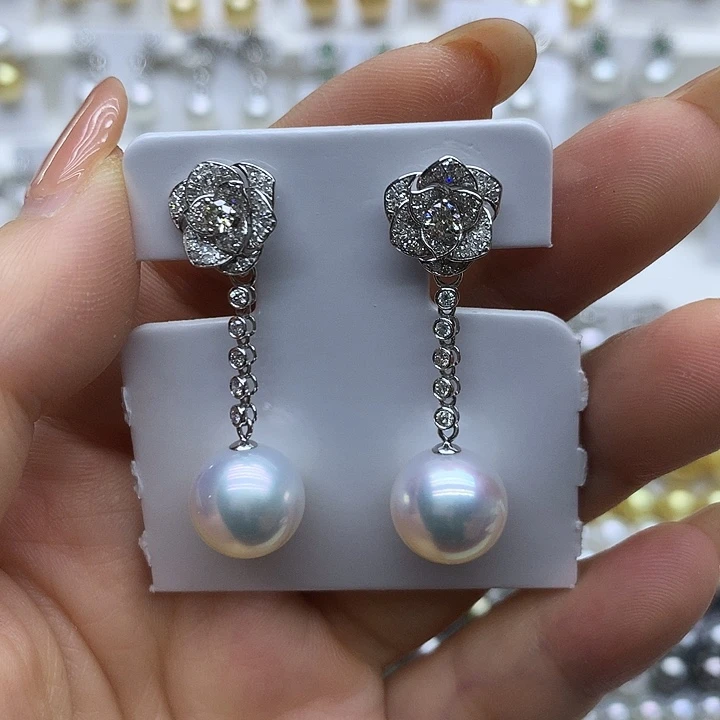 18K金镶嵌海水珍珠珠宝奇石