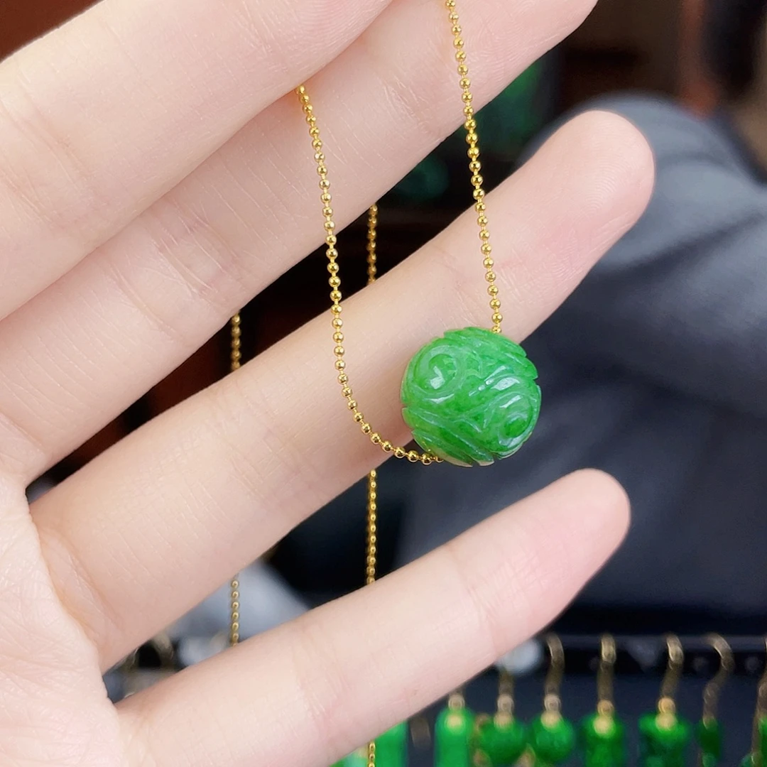 翡翠未镶嵌耳饰饰品