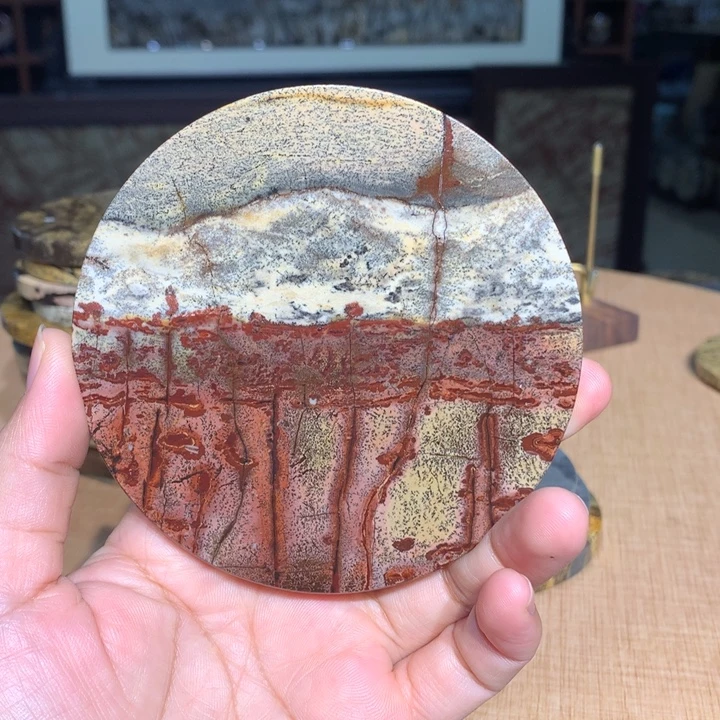 ，广西国画石摆件，收藏观赏