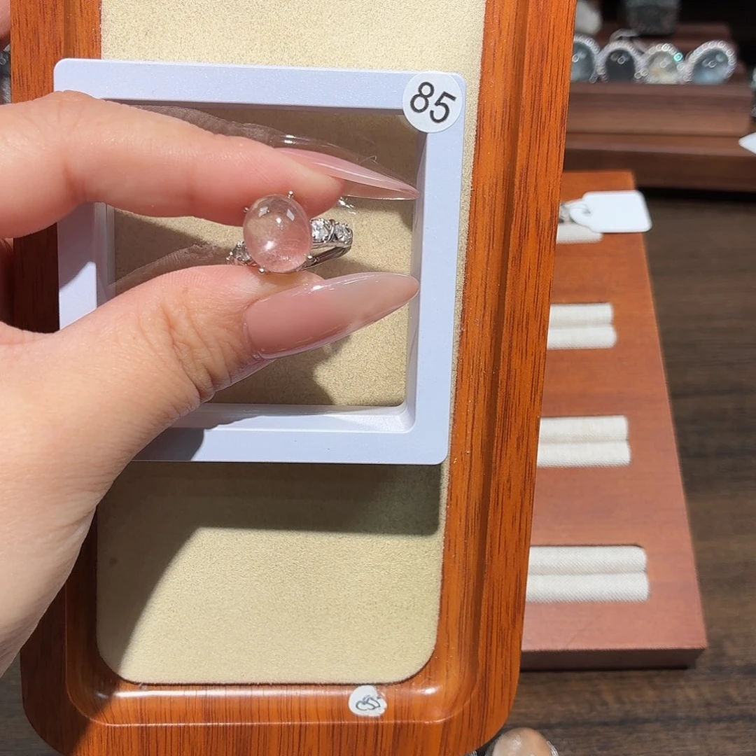 戒指银S925镶嵌水晶?*漫