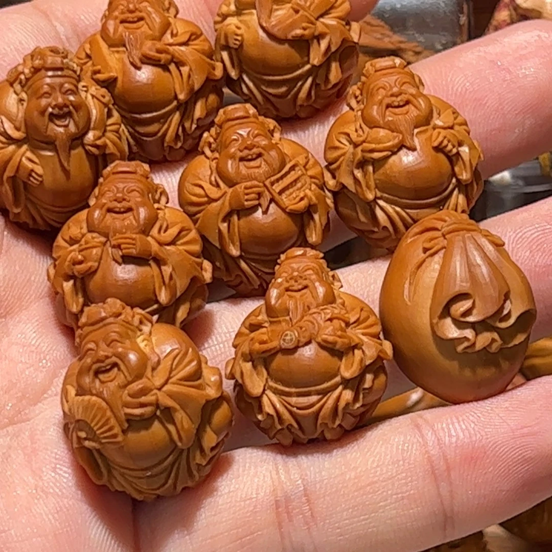 钓***猫手串/手链橄榄核手工财神