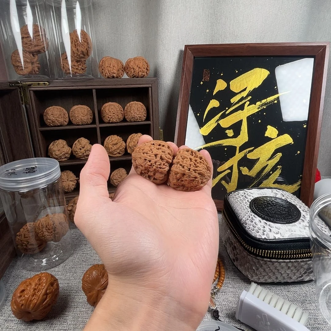 文玩核桃吊坠38尺全品无修南疆石福利
