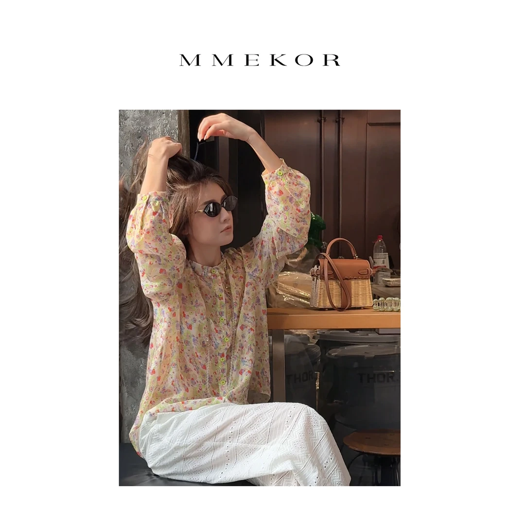 MMEKOR“春野梦境”衬衫 2025新款活力常青藤百搭上衣 89723