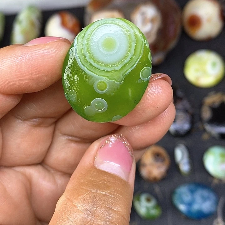 单眼奇石无孔饰品