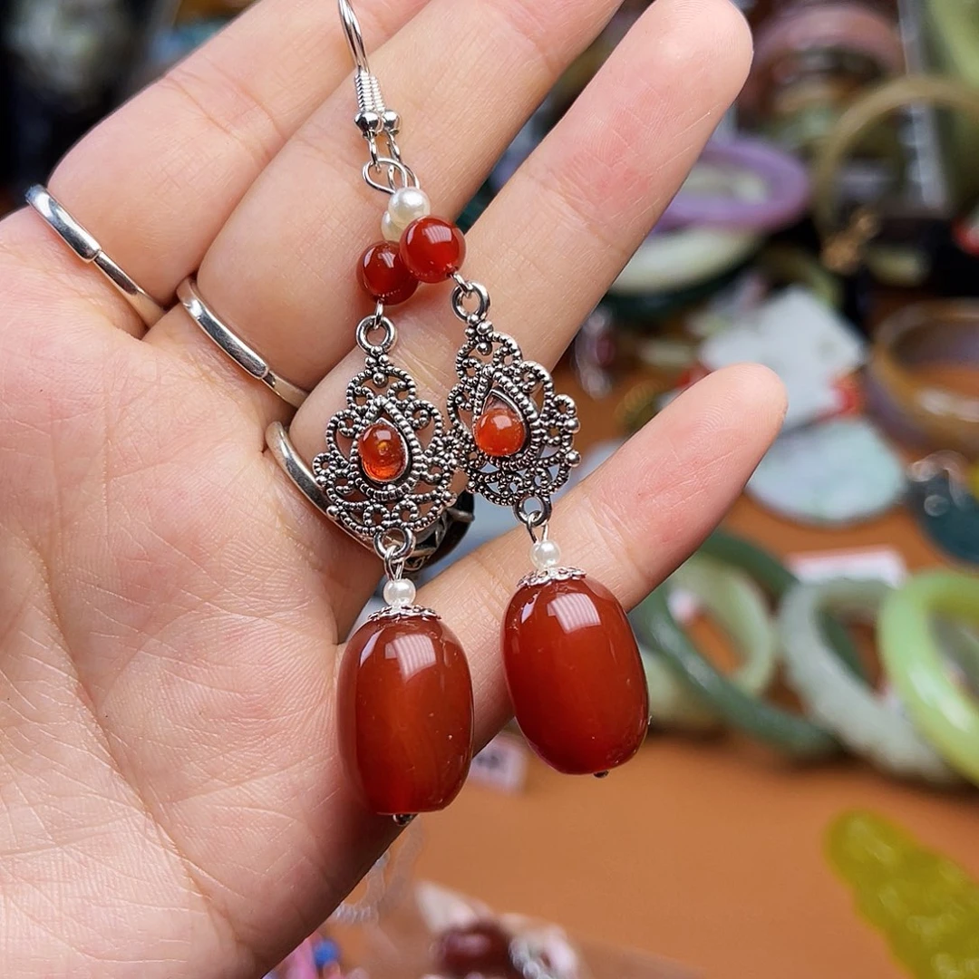 石英质玉颈饰银S925镶嵌