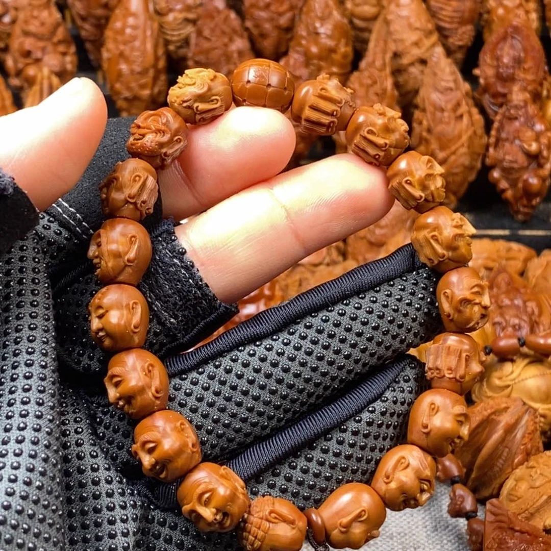 橄榄核手串/手链喵***咪核雕手串