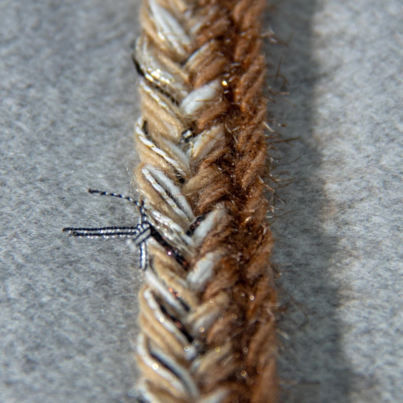 卡其金色小香风镶边条辅料