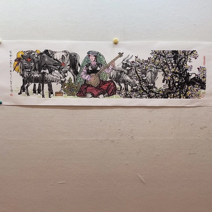 国画潘文博手绘作品