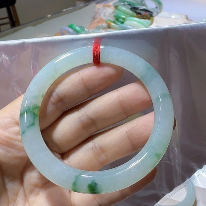 未镶嵌手镯翡翠54圆条