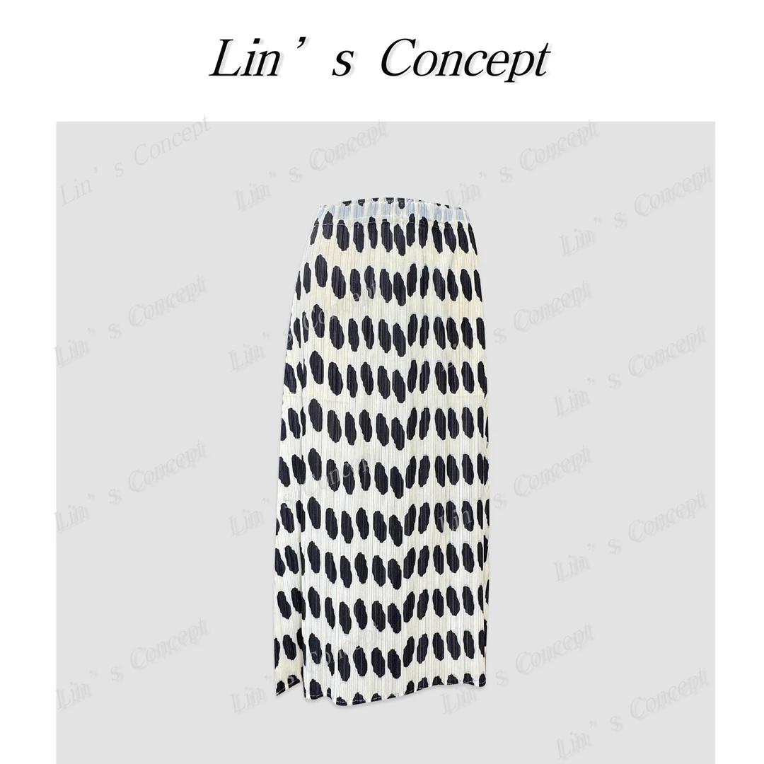【Lin's concept】极简设计师款褶皱肌理感阿宅半身裙 DL2404992