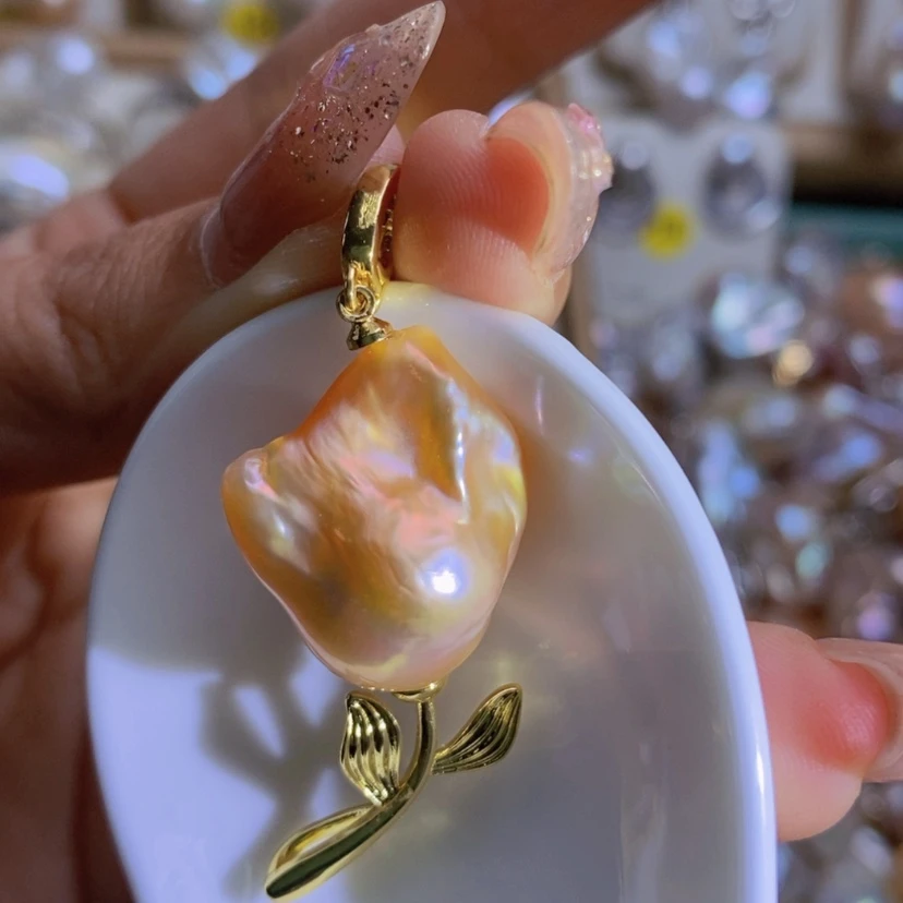 【闪购商品】淡水珍珠天然淡水珍珠（微瑕）合金