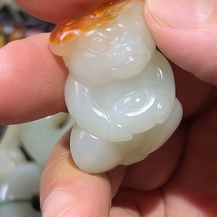 安***室和田玉未镶嵌吊坠(不含链)不换不退OK评