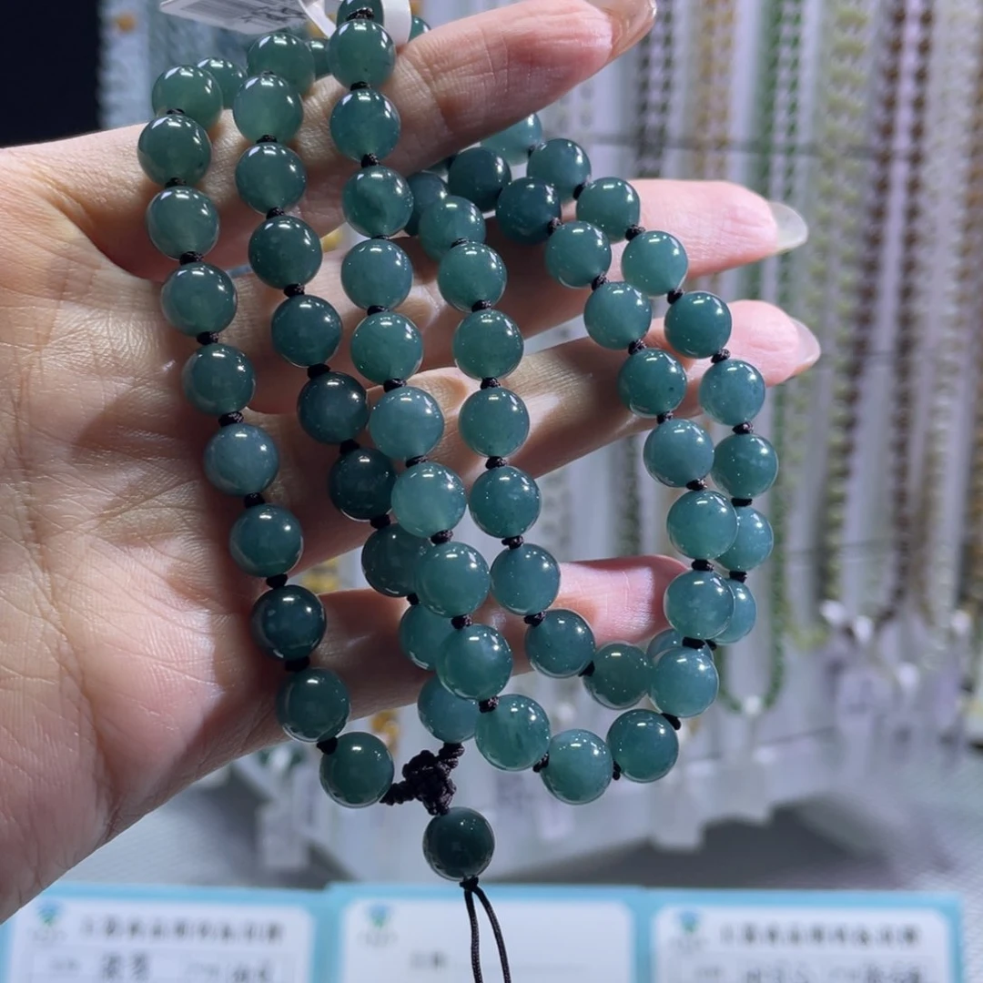 颈饰未镶嵌翡翠珠链