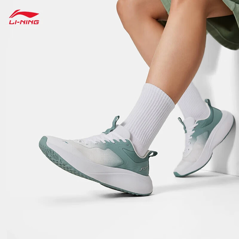 李宁SOFT LITE休闲鞋男2024夏季厚底百搭网面运动鞋慢跑鞋AGLU161