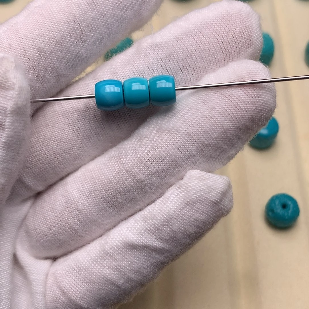 绿松石未镶嵌绿松石三连6.6