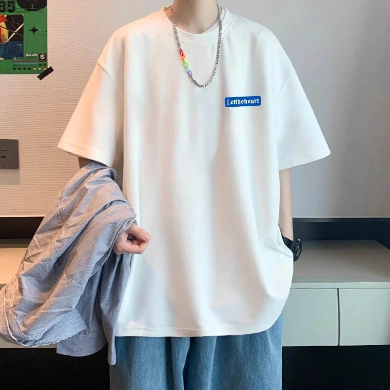 Cosp Kosp「潮牌」短袖t恤男生夏季纯棉宽松体恤冰丝青少年半袖上衣