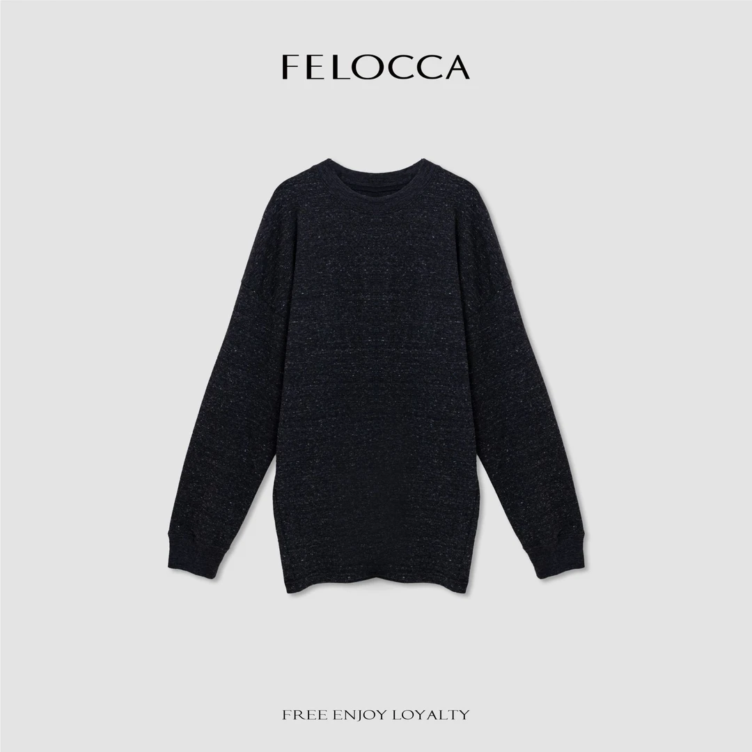 NO退NO换【FELOCCA】长袖打底上衣女宽松慵懒风显瘦T恤CC2385