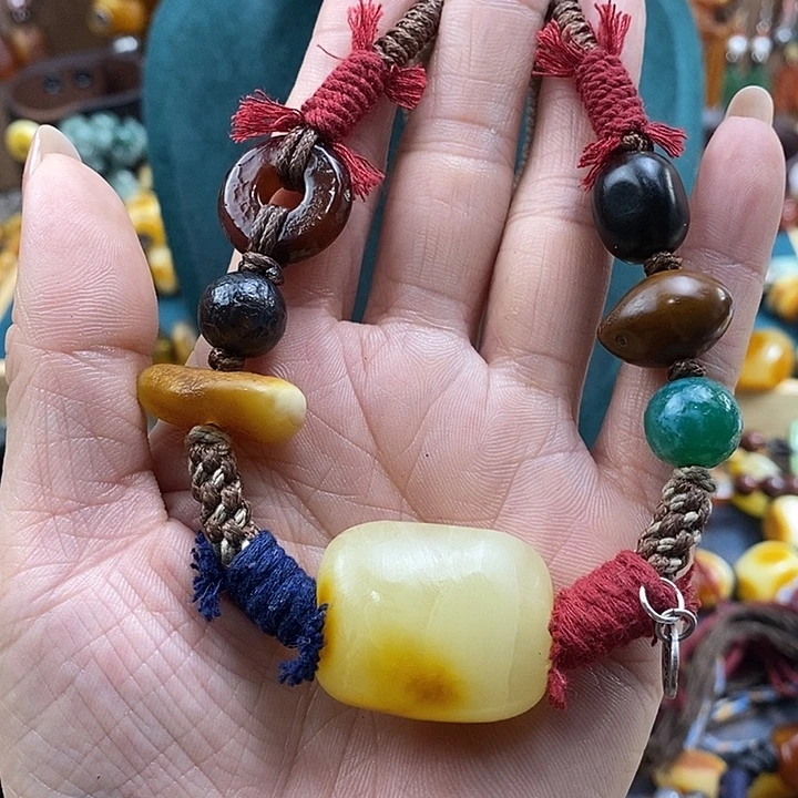 蜜蜡未镶嵌项链项链