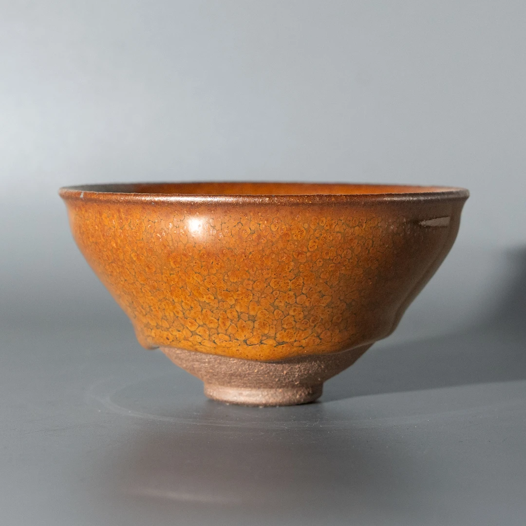 五里亭编码78816建盏主人杯尺寸9.9x5.2金油滴